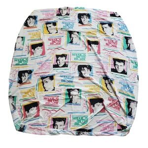 Vintage 1990 New Kids On The Block NKOTB Full Fitted Sheet The Bibb Co USA  READ